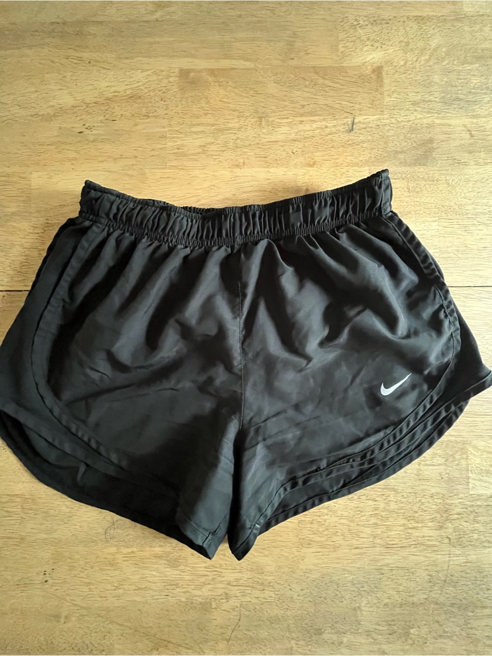 Nike Women’s Black Athletic Running Shorts with Swoosh small